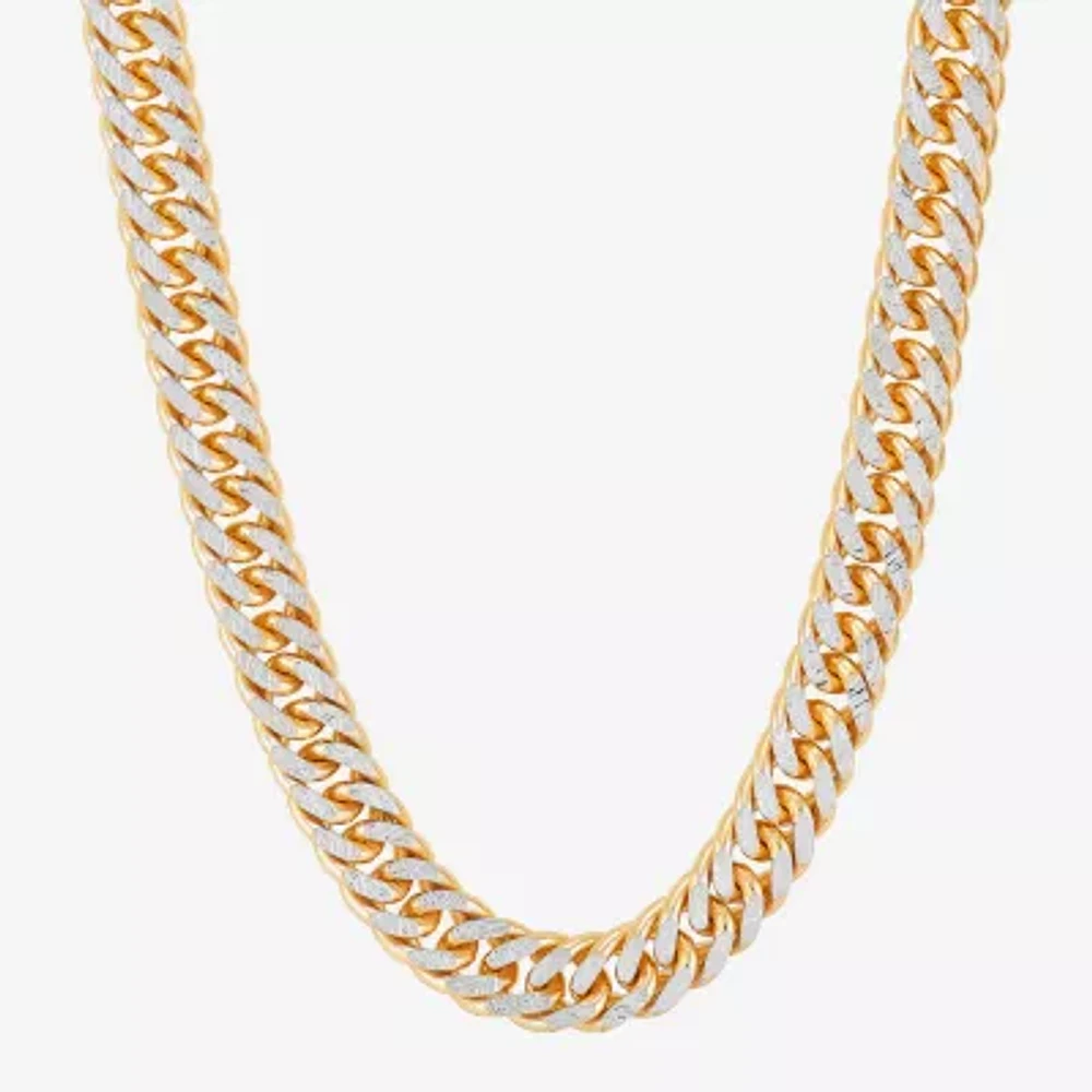 Made in Italy Mens 14K Gold 22 Inch Curb Chain Necklace