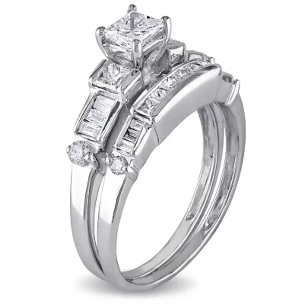 1 CT.T.W. Natural Diamond 14K Gold Bridal Set