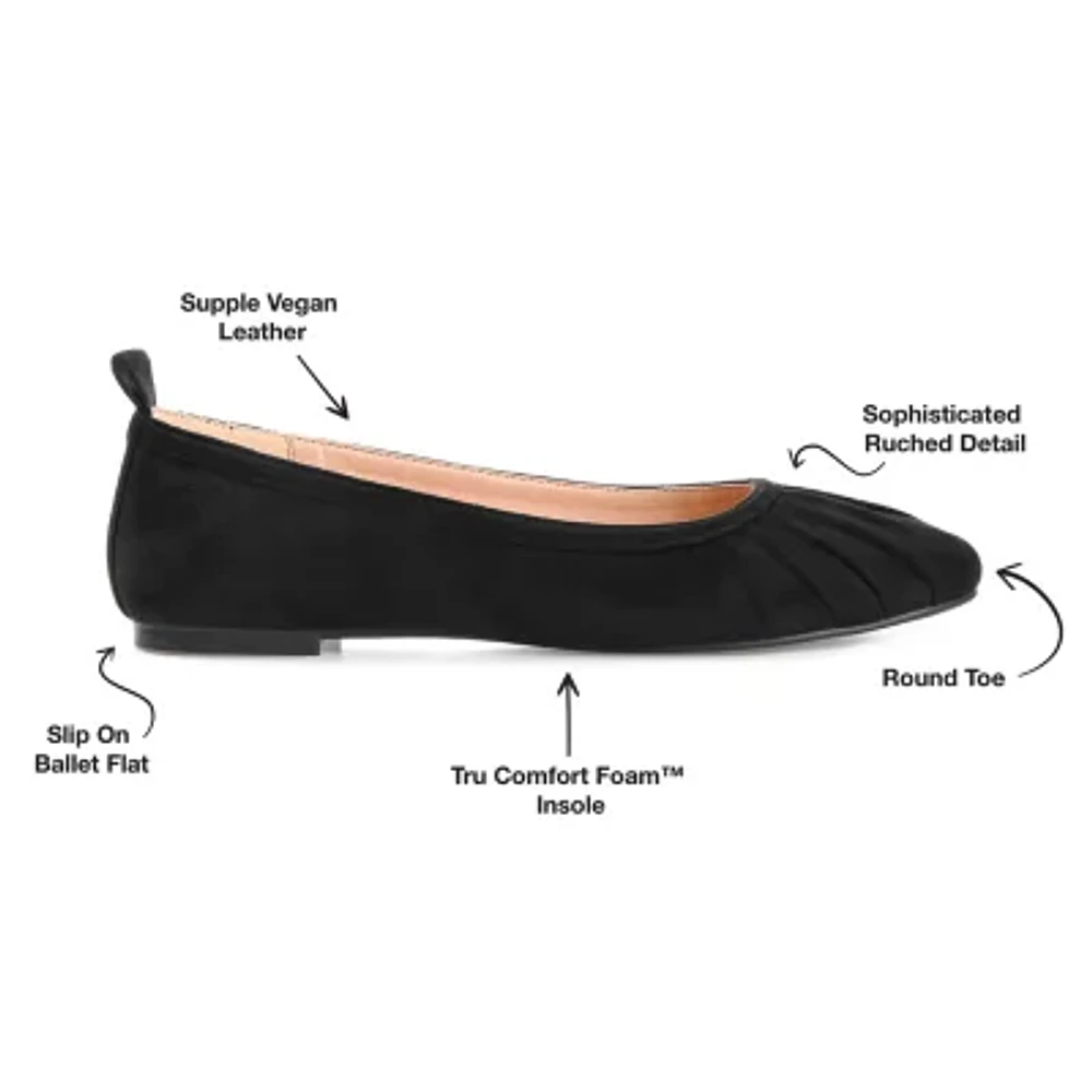 Journee Collection Tannya Womens Round Ballet Flats