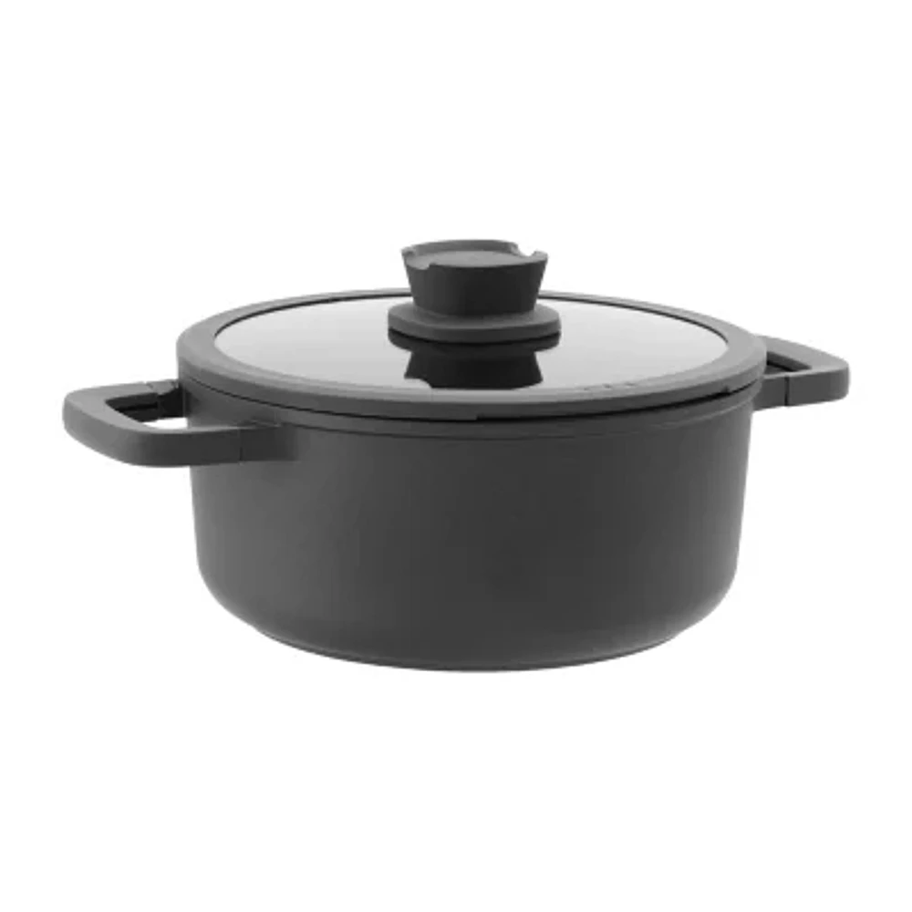 BergHOFF Leo Stone+ Ceramic Non-Stick 10" Stockpot with Lid