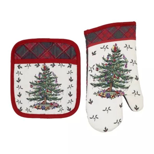 Spode Spode Tartan 2-pc. Mitt & Pot Holder Set