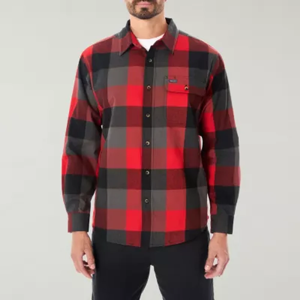 Smiths Workwear Mens Long Sleeve Regular Fit Big and Tall Flannel Shirt