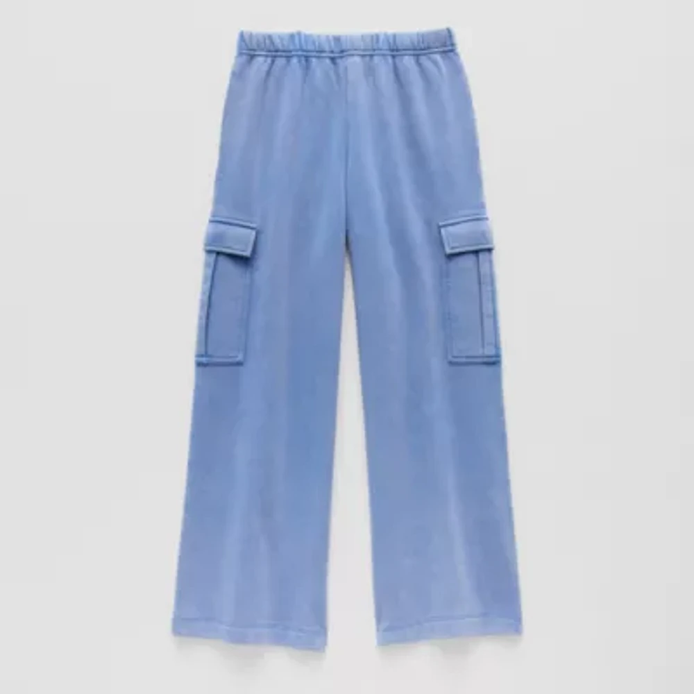 Thereabouts Little & Big Kid Girls Wide Leg Cargo Pant