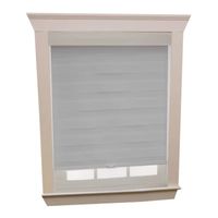 Cordless Celestial Sheer Double-Layered White Zebra Shade 39X72
