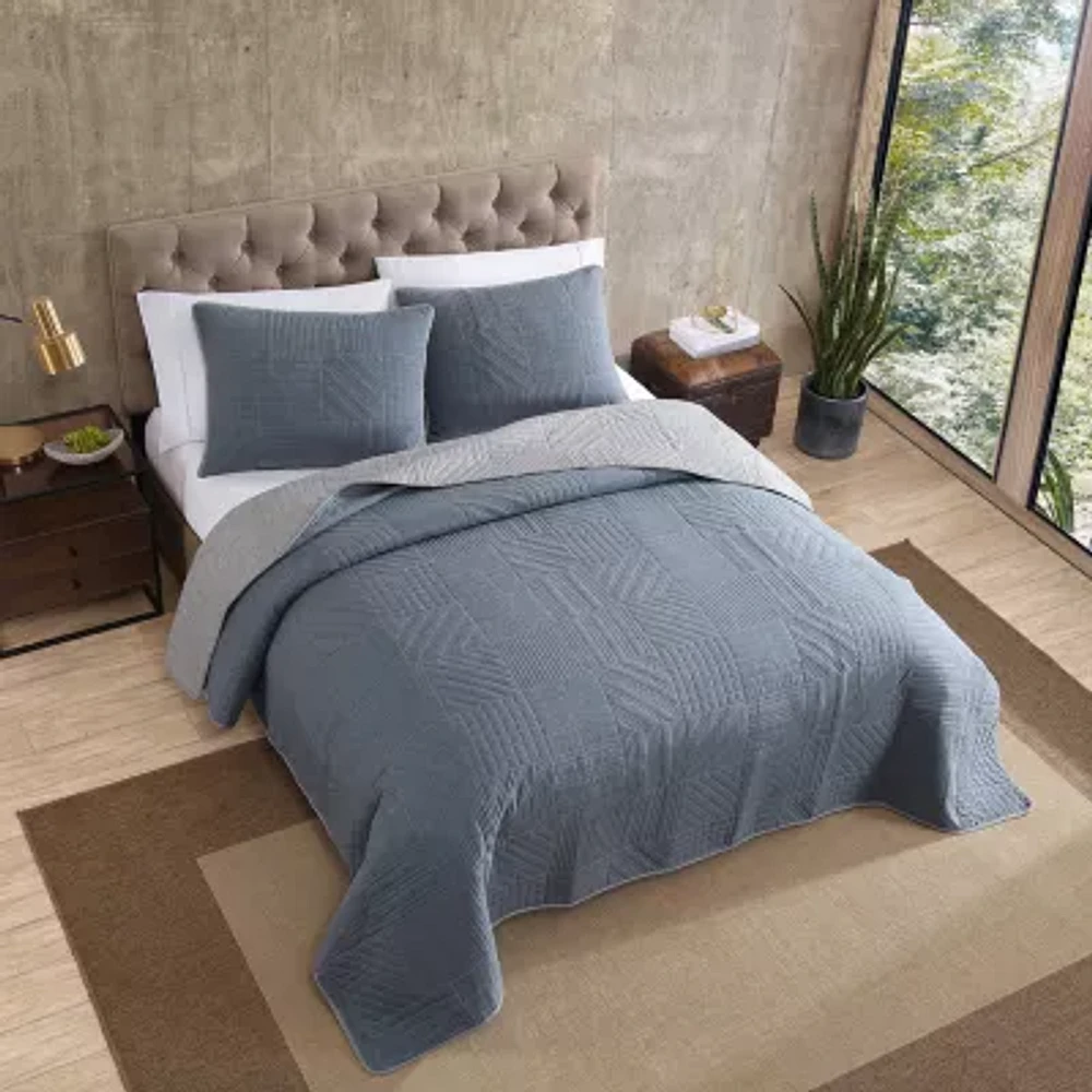 Eddie Bauer Hidden Lake Plaid Reversible Quilt Set