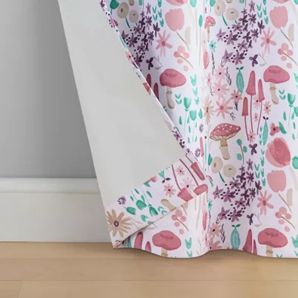 Eclipse Kids Mushroom Grommet Top Blackout Single Curtain Panel