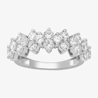 Womens 3 CT. T.W. Lab Grown White Diamond 10K Gold Cocktail Ring