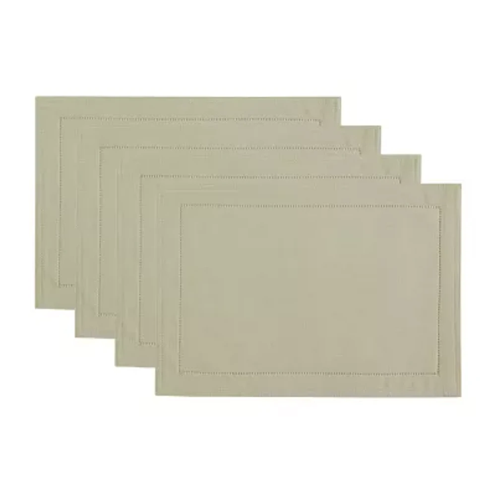 Elrene Home Fashions Alison Hemstitch Border 4-pc. Placemat