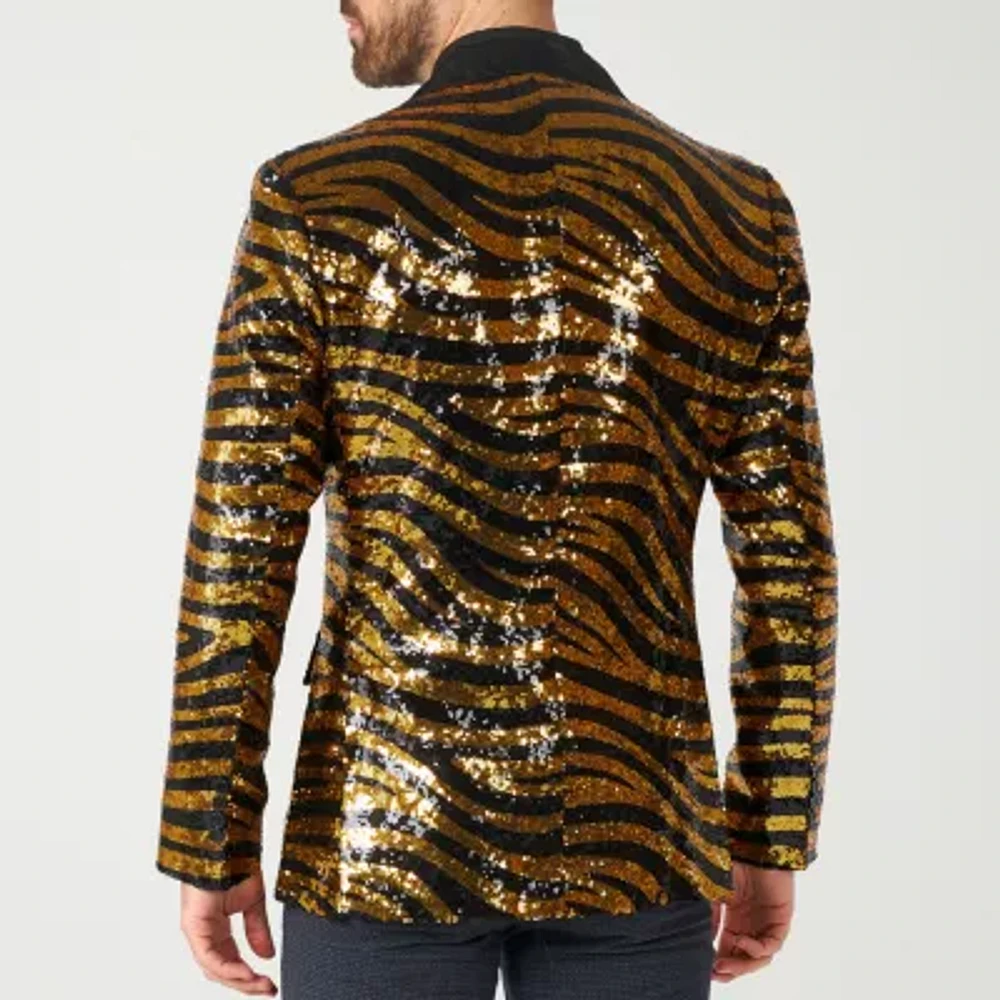 OppoSuits Mens Tiger Royale Blazer