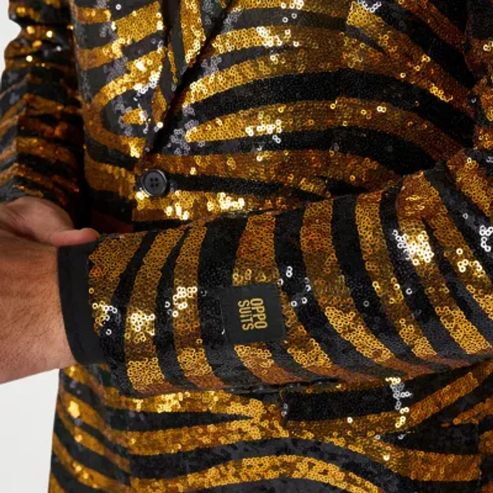 OppoSuits Mens Tiger Royale Blazer