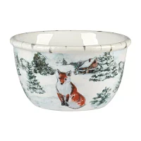 Certified International Winter's Frost 4-pc. Earthenware Ice Cream Bowl