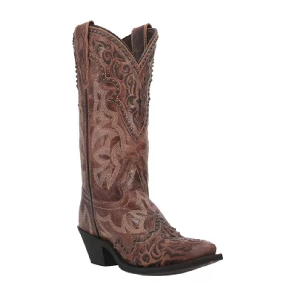 Laredo Womens Braylynn Block Heel Cowboy Boots