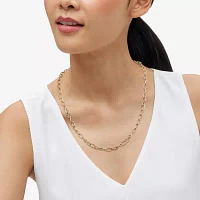 Mia Oro Unisex Adult 14K Gold 22 Inch Link Necklace