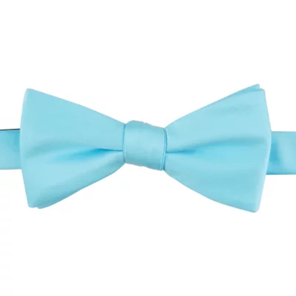 Stafford Sateen Solid Pretied Pre-Tied Bow Tie