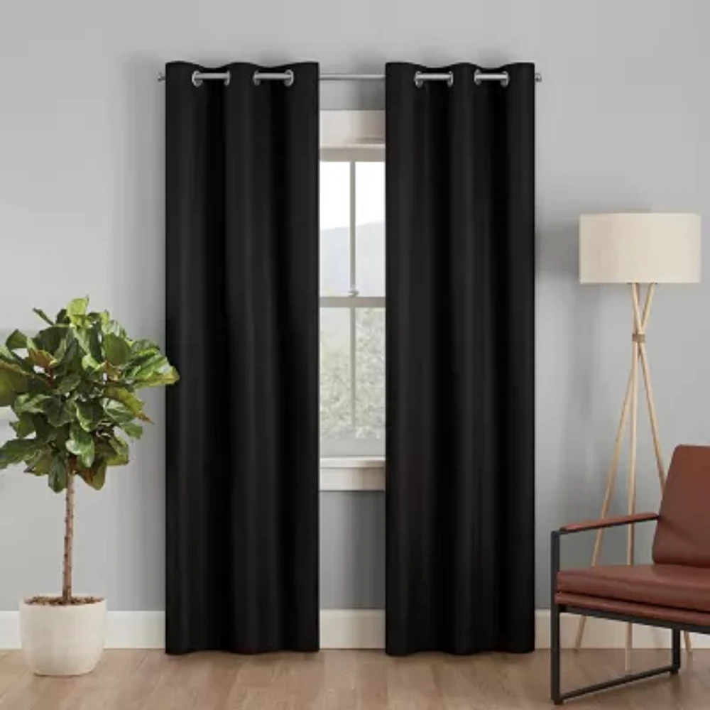 Eclipse Desmond Grommet Top 100% Blackout Single Curtain Panel