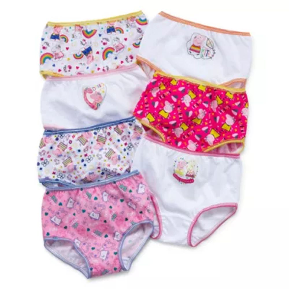 Toddler Girls Peppa Pig 7 Pack Brief Panty Tgup6022