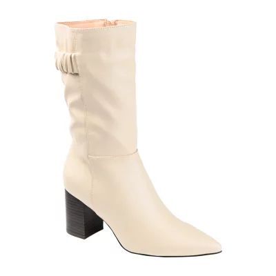 Journee Collection Womens Jc Wilo-Wc Wide Calf Stacked Heel Riding Boots