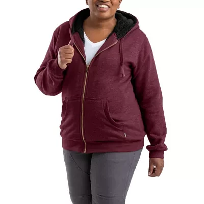 Berne Insulated Womens Fleece Hooded Heavyweight Work Jacket