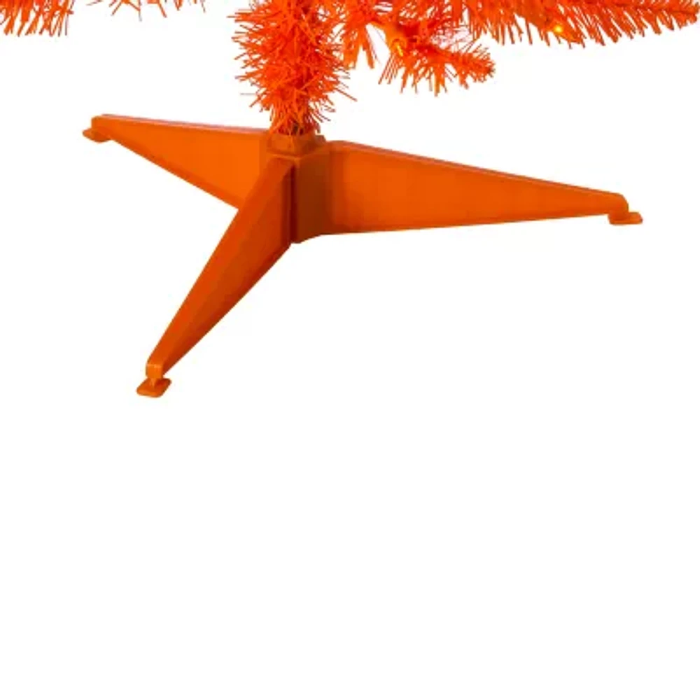 Kurt Adler 3 Foot Pre-Lit Slim Orange Tree