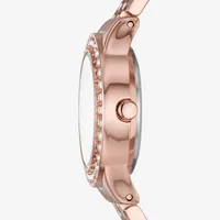 Mixit Ladies Sets Womens Crystal Accent Rose Goldtone 4-pc. Watch Boxed Set Fmdjset309