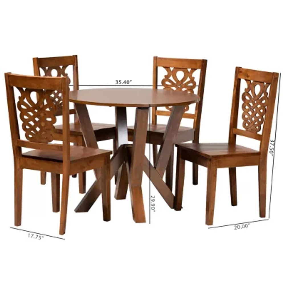 Valda Dining Room Collection 5-pc. Round Set