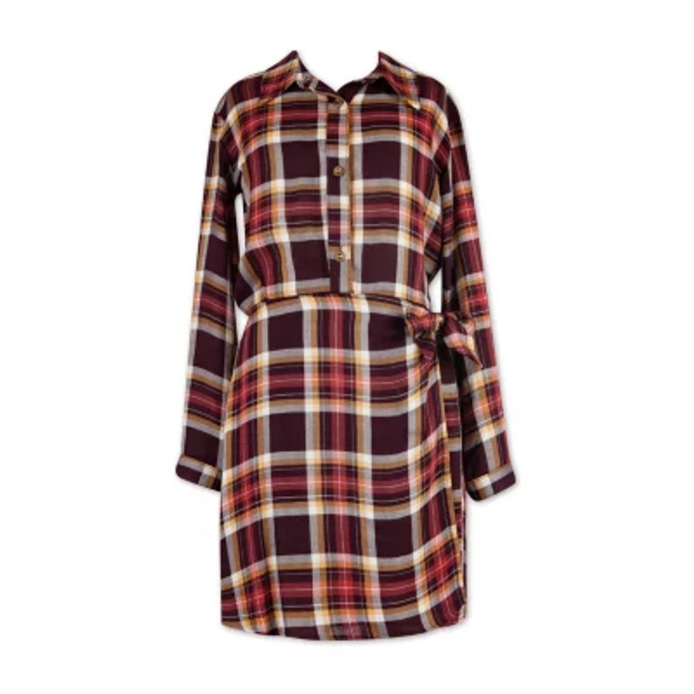Speechless Big Kid Girls Long Sleeve A-Line Dress