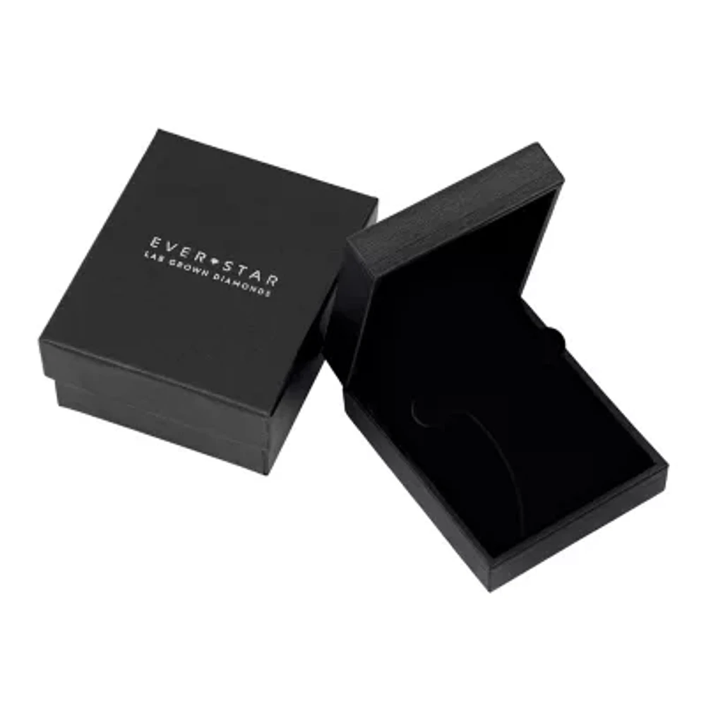 H-I / I1) Womens 1 CT. T.W. Lab Grown White Diamond 10K White Gold 21.9mm Hoop Earrings