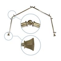 Rod Desyne Trumpet 4-Sided Bay Window