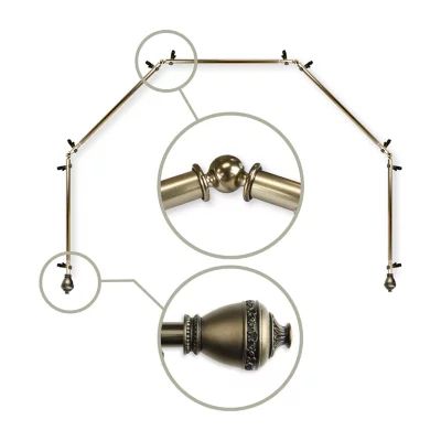 Rod Desyne Amelie 5-Sided Bay Window