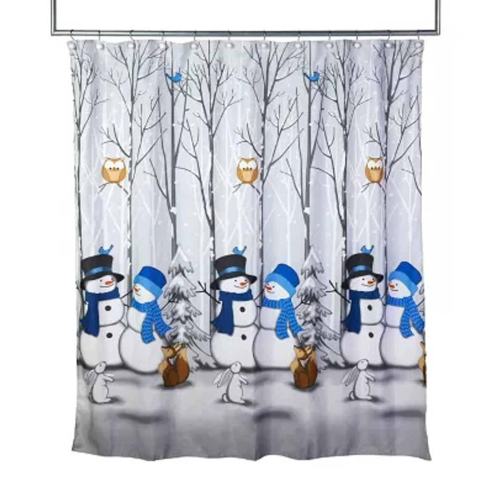 Saturday Knight Winter Friends Shower Curtain