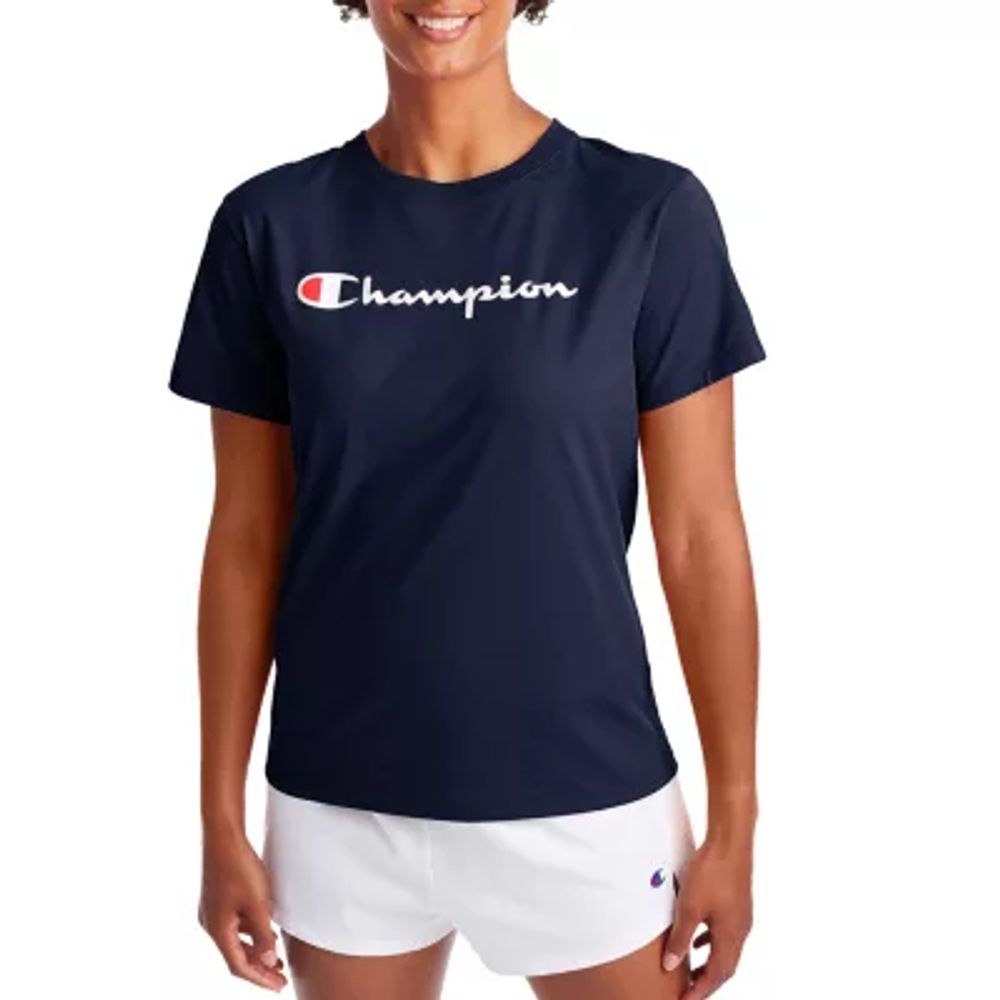 Champion Womens Crew Neck Short Sleeve Active T-Shirt
