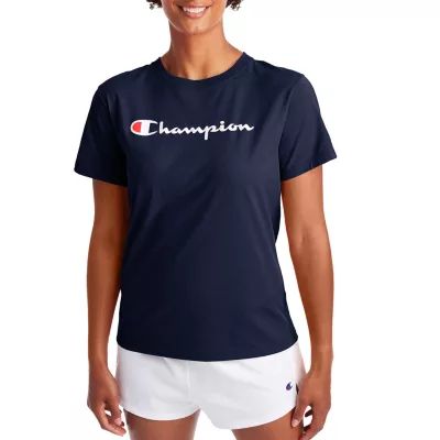 Champion Womens Crew Neck Short Sleeve Active T-Shirt
