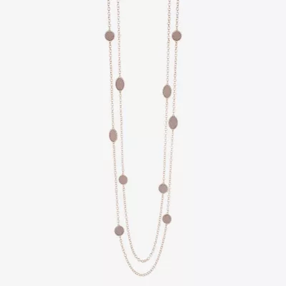 Monet Jewelry Layered Womens 34 Inch Strand Necklace