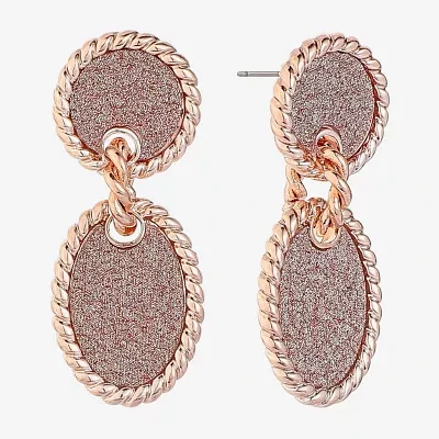 Monet Jewelry Womens Oval Hypoallergenic Drop Earrings