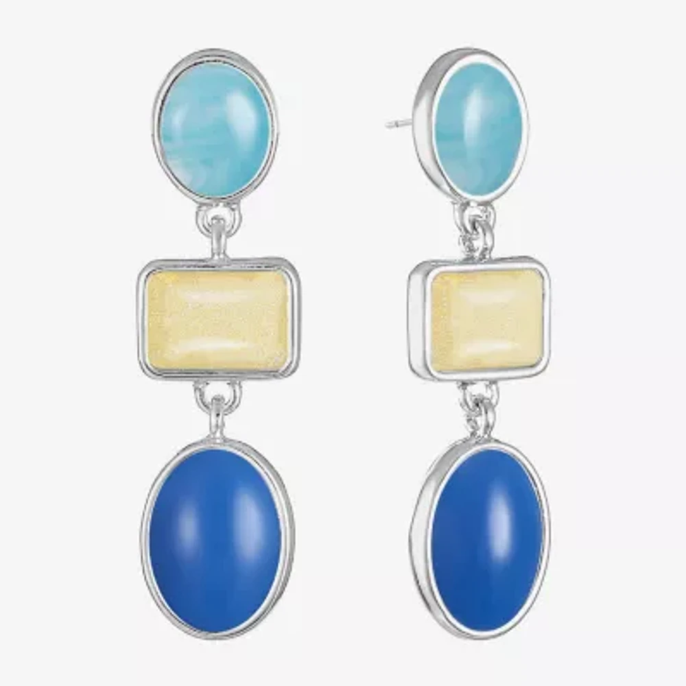 Liz Claiborne Womens Hypoallergenic Drop Earrings