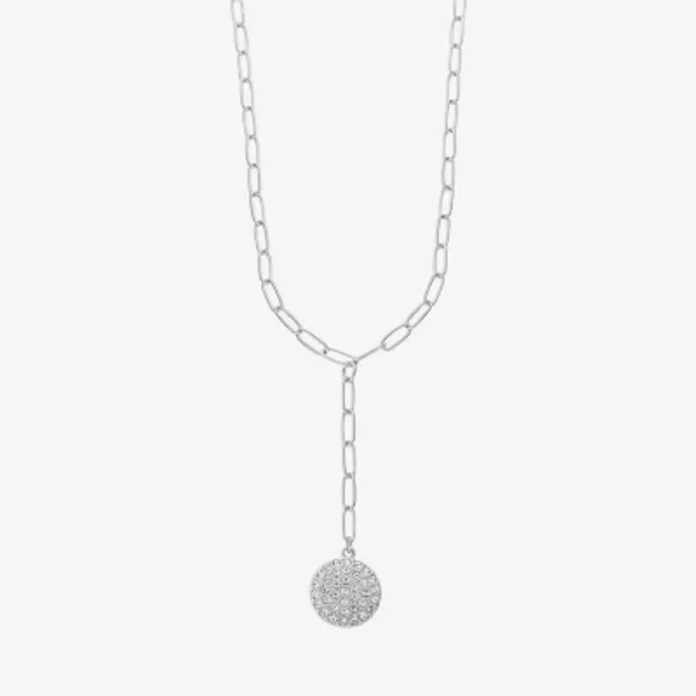 Liz Claiborne Womens Glass 18 Inch Y Necklace