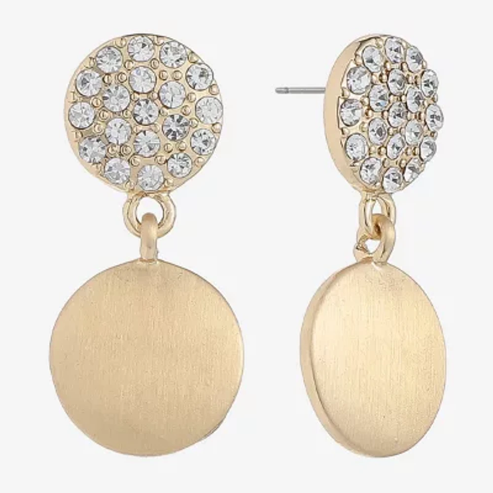 Liz Claiborne Womens Glass Hypoallergenic Drop Earrings