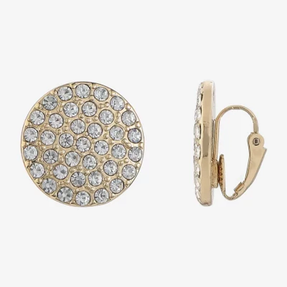 Liz Claiborne Womens Glass Clip On Earrings