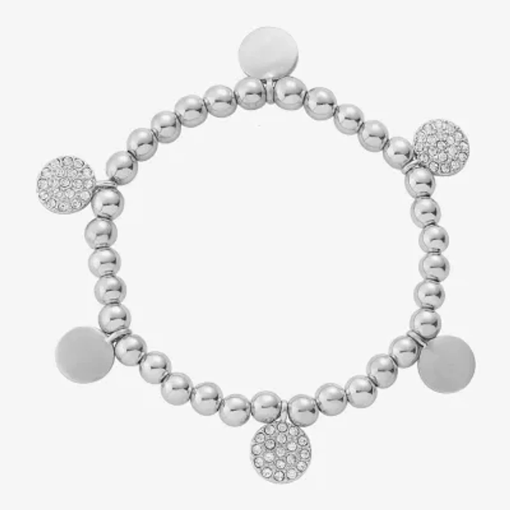 Liz Claiborne Womens Glass Stretch Bracelet