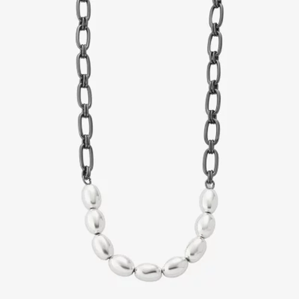 Liz Claiborne Two Tone Womens 17 Inch Collar Necklace
