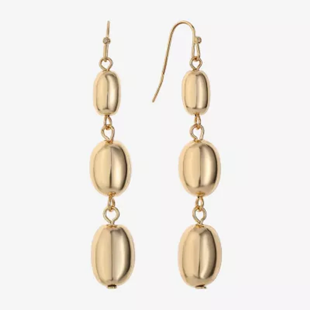 Liz Claiborne Linear Womens Drop Earrings
