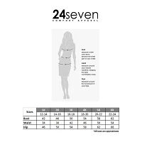 24seven Comfort Apparel Womens Long Sleeve Floral Plus A-Line Dress
