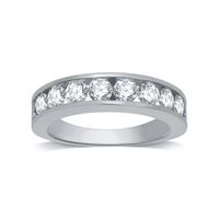 Deluxe Collection Womens 3MM 1 1/2 CT. T.W. Natural White Diamond 14K Gold Wedding Band