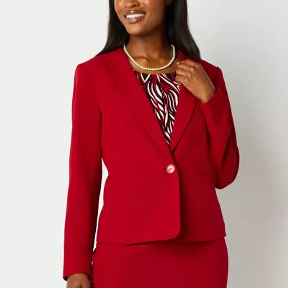 Black Label by Evan-Picone Womens Classic Fit Suit Jacket