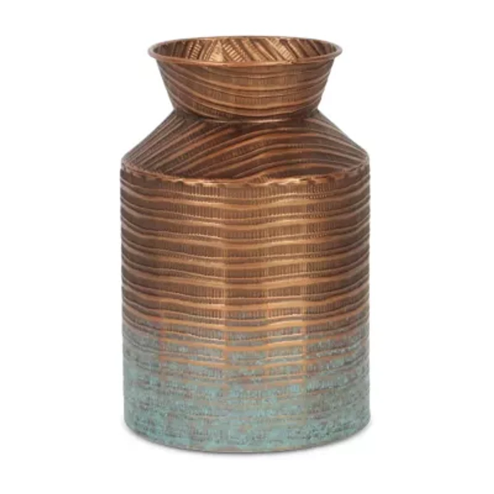 Cheungs Kyani Copper And Teal Milk Jug Decorative Jar
