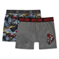Big Kid Boys Justice League 2 Pack Boxer Briefs