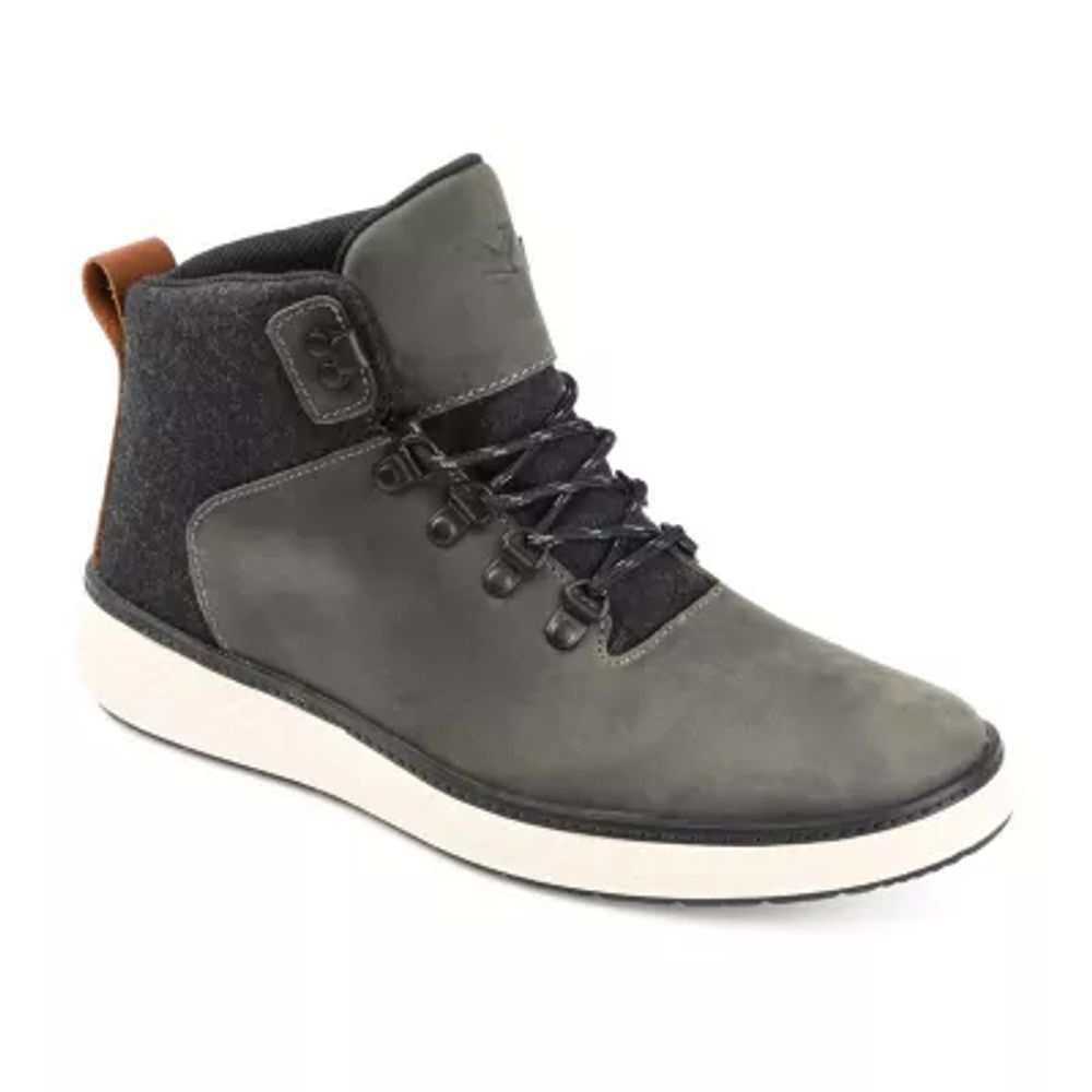 Territory Mens Drifter Block Heel Lace-Up Boots