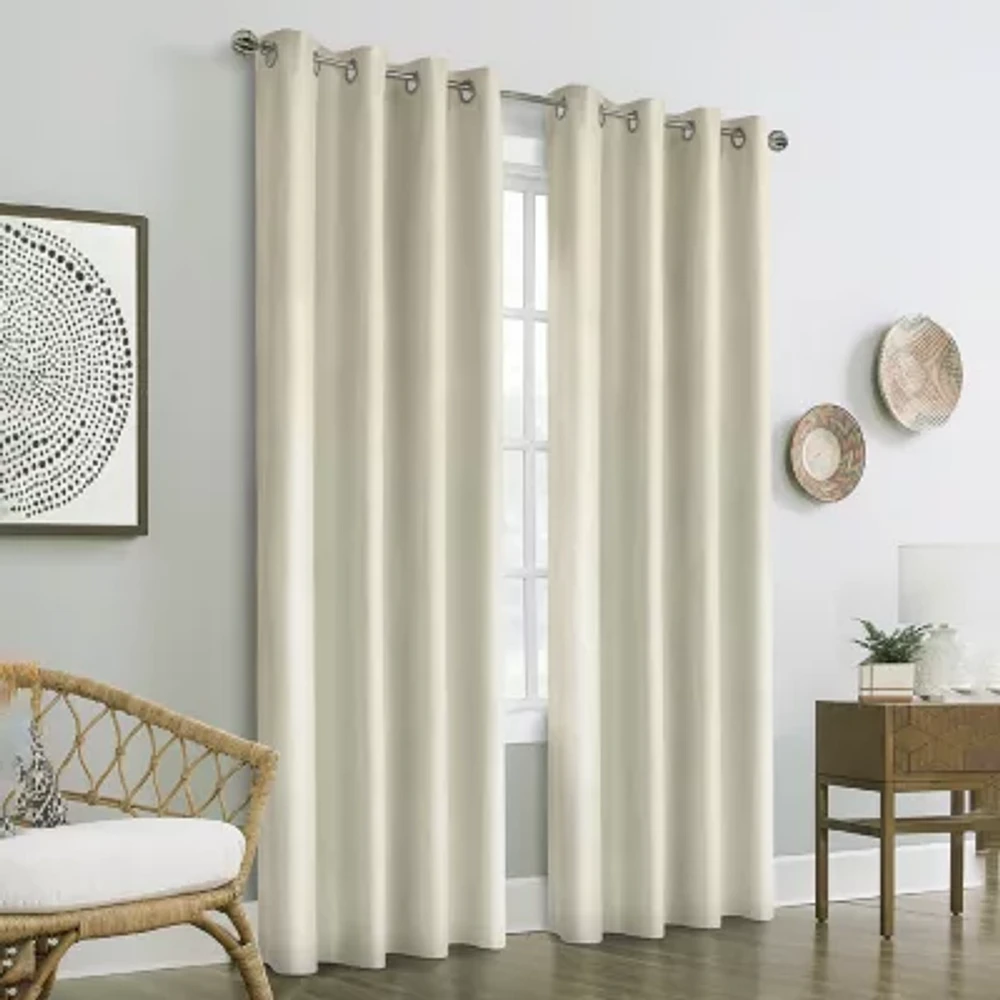 Vigo Grommet Top Energy Saving 100% Blackout Single Curtain Panel