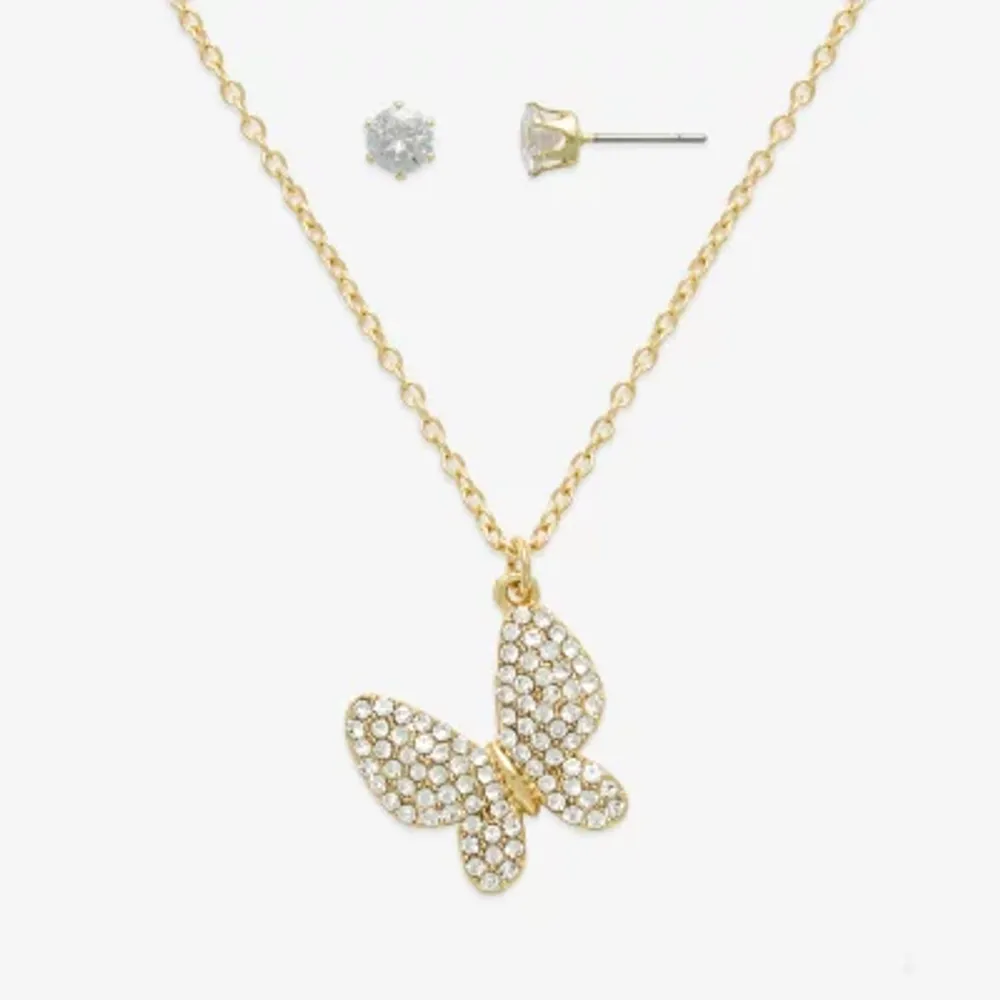 Mixit Womens Butterfly Hypoallergenic 2-pc. Jewelry Set
