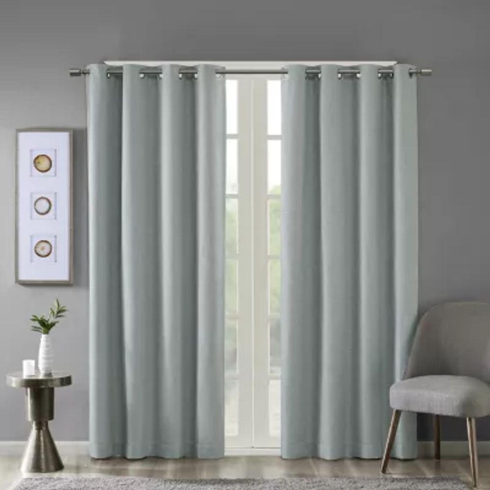 Madison Park Arlie Grommet Top Energy Saving Blackout Single Curtain Panel